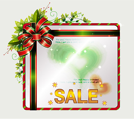 EPS 식물 템플릿 꽃 리본 잎 카드템플릿 프레임 선물 틀 이벤트 사람없음 장식 세일 축하 생일 축하카드 생일축하 이미지템플릿 카드프레임 기념일 컨셉 카드_감사 파일형식 벡터