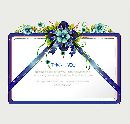 EPS 식물 템플릿 꽃 리본 잎 카드템플릿 프레임 선물 틀 이벤트 사람없음 장식 감사카드 감사 이미지템플릿 카드프레임 감정 카드_감사 파일형식 벡터