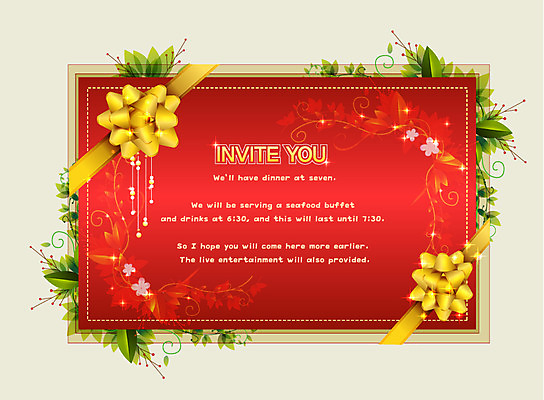 EPS 식물 템플릿 꽃 리본 잎 카드템플릿 프레임 선물 틀 이벤트 사람없음 장식 초대장 초대 이미지템플릿 카드프레임 카드_감사 파일형식 벡터