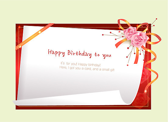 EPS 식물 템플릿 꽃 리본 카드템플릿 프레임 선물 틀 이벤트 사람없음 장식 축하 생일 편지 엽서 축하카드 생일축하 이미지템플릿 카드프레임 기념일 컨셉 카드_감사 파일형식 벡터