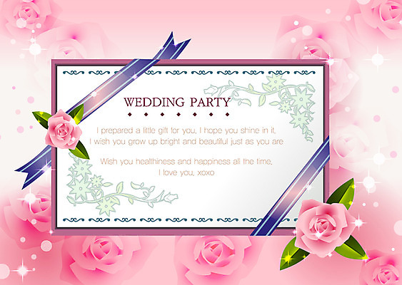 EPS 식물 템플릿 기념일 꽃 리본 결혼 백그라운드 잎 카드템플릿 꽃백그라운드 결혼식 프레임 선물 틀 이벤트 사람없음 장식 장미 파티 청첩장 감사 초대장 이미지템플릿 카드프레임 감정 카드_감사 파일형식 벡터