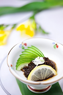 포토 JPG 해외기획촬영 그릇 음식 외국문화 일본문화 2010년일본 오이 요리 사람없음 해조류 레몬 모즈쿠 일본음식 국내포토 동양문화 식기 문화 채소 과일 해양식물 파일형식