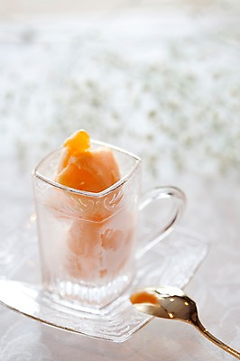 포토 JPG 해외기획촬영 그릇 접시 음식 2010년일본 디저트 요리 사람없음 숟가락 셔벗 국내포토 식기 수저 파일형식