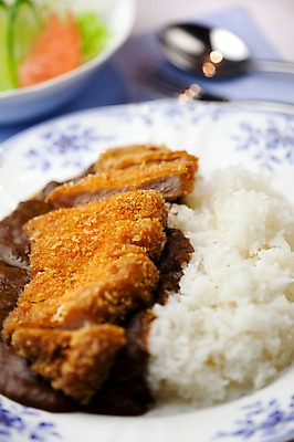 포토 JPG 해외기획촬영 그릇 접시 음식 외국문화 포크 일본문화 2010년일본 밥 요리 사람없음 숟가락 샐러드 돈가스 덮밥 카레라이스 카레덮밥 일본음식 카레돈가스 국내포토 동양문화 식기 문화 수저 커틀릿 카레 파일형식