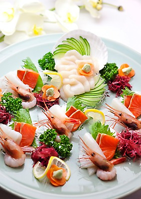 포토 JPG 해외기획촬영 음식 외국문화 일본문화 2010년일본 새우 요리 사람없음 생선회 회 고추냉이 연어 연어회 일본음식 새우회 국내포토 동양문화 문화 갑각류 어류 양념 파일형식