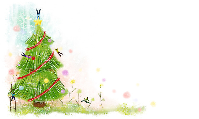PSD 나무 기념일 꽃 종교 문화 예술 백그라운드 크리스마스장식 크리스마스 일러스트 사다리 상상 페인터 크리스마스용품 문화예술 사람 여러명 장식 판타지 크리스마스트리 축제 오브젝트 국내일러스트 식물 다수 페인팅 이벤트 도구 용품 파일형식