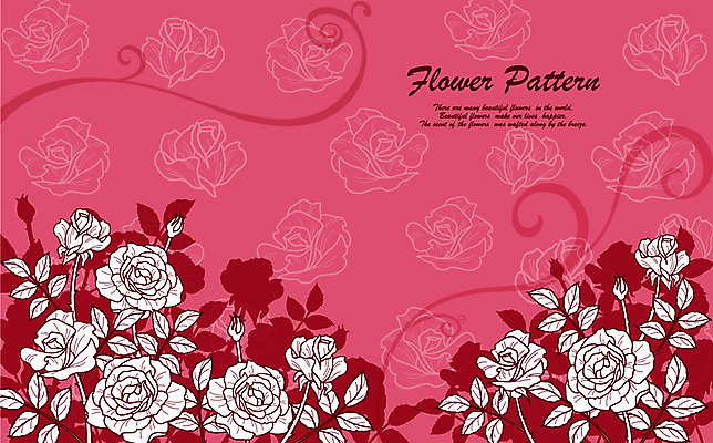 EPS 식물 사계절 계절 꽃잎 꽃 실루엣 백그라운드 무늬 꽃무늬 패턴 꽃백그라운드 일러스트 자연 사람없음 여름 장미 플라워패턴 국내일러스트 촬영기법 생태계 파일형식 벡터