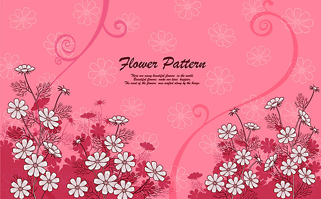 EPS 식물 사계절 계절 꽃잎 꽃 실루엣 분홍색 백그라운드 무늬 꽃무늬 패턴 꽃백그라운드 일러스트 자연 사람없음 가을 코스모스 플라워패턴 가을배경 국내일러스트 컬러 촬영기법 생태계 파일형식 벡터 가을_계절