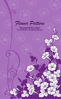 EPS 식물 사계절 계절 꽃잎 꽃 실루엣 컬러 백그라운드 무늬 꽃무늬 패턴 꽃백그라운드 일러스트 자연 사람없음 여름 보라색 나팔꽃 플라워패턴 국내일러스트 촬영기법 생태계 파일형식 벡터