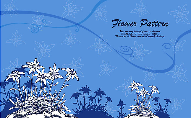EPS 식물 사계절 계절 꽃잎 꽃 실루엣 컬러 백그라운드 겨울 무늬 꽃무늬 패턴 꽃백그라운드 일러스트 자연 사람없음 파란색 플라워패턴 겨울배경 국내일러스트 촬영기법 생태계 파일형식 벡터