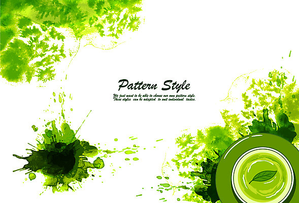 EPS 식물 디자인 계절 컬러 백그라운드 잎 패턴 일러스트 자연 붓터치 나뭇잎 사람없음 컵 초록색 봄 녹차 컵받침 식물백그라운드 번짐 녹차잎 차잎 봄배경 국내일러스트 식기 무늬 차_음료 받침대 생태계 찻잎 파일형식 벡터 효과