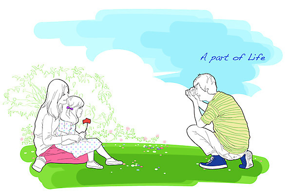 EPS 라이프스타일 여자 남자 행복 어린이 일러스트 가족 사랑 웃음 사람 앉기 소녀 20대 성인 야외 세명 30대 소풍 카메라 사진촬영 촬영 화목 가족라이프 외출 국내일러스트 감정 컨셉 관계 모션 표정 청년 생활 장년 전자제품 야외활동 파일형식 벡터