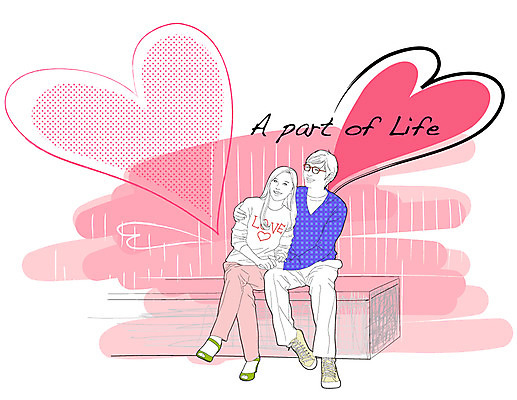 EPS 라이프스타일 부부 커플 여자 남자 행복 데이트 일러스트 사랑 웃음 사람 앉기 20대 성인 두명 30대 하트 가족라이프 성인만 국내일러스트 모양 감정 가족 관계 모션 표정 청년 생활 장년 파일형식 벡터