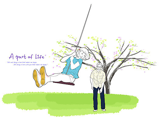 EPS 나무 식물 라이프스타일 여자 남자 딸 행복 여유 어린이 일러스트 장난 가족 놀이 휴식 사랑 서기 사람 앉기 소녀 20대 성인 취미 야외 두명 라이프 30대 가족라이프 아빠 그네 부녀 국내일러스트 감정 컨셉 관계 모션 청년 생활 장년 파일형식 벡터