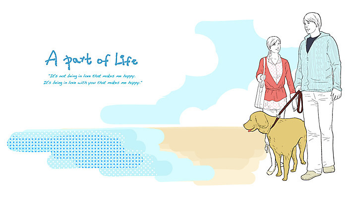 EPS 동물 라이프스타일 부부 커플 여자 남자 행복 반려견 바다 데이트 일러스트 포유류 휴식 사랑 사람 20대 성인 해변 두명 30대 반려동물 모래사장 산책 가족라이프 개 강아지 외출 성인만 국내일러스트 감정 컨셉 가족 관계 청년 생활 장년 파일형식 벡터