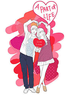 EPS 라이프스타일 커플 여자 남자 행복 일러스트 사랑 서기 웃음 사람 이벤트 20대 성인 두명 30대 하트 가족라이프 손하트 성인만 국내일러스트 모양 감정 가족 관계 모션 표정 손짓 청년 생활 장년 파일형식 벡터