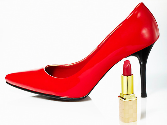 포토 JPG 스튜디오촬영 잡화 구두 컬러 생활용품 신발 컨셉 실내 누끼 사람없음 빨간색 화장 뷰티 화장품 립스틱 화장용품 미용용품 하이힐 오브젝트 국내포토 내부 여성화 파일형식