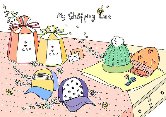 PSD 모자 잡화 꽃잎 꽃 백그라운드 일러스트 탁자 털모자 실내 선물포장 사람없음 선물상자 쇼핑 상자 오브젝트 야구모자 쇼핑리스트 리스트 국내일러스트 식물 모자_잡화 가구 포장 선물 내부 야구용품 파일형식