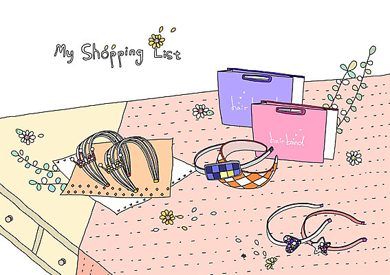 PSD 잡화 꽃잎 꽃 백그라운드 일러스트 장신구 탁자 실내 선물포장 사람없음 쇼핑 쇼핑백 머리띠 오브젝트 손수건 쇼핑리스트 리스트 헤어액세사리 국내일러스트 식물 가구 가방 포장 선물 내부 장식 파일형식