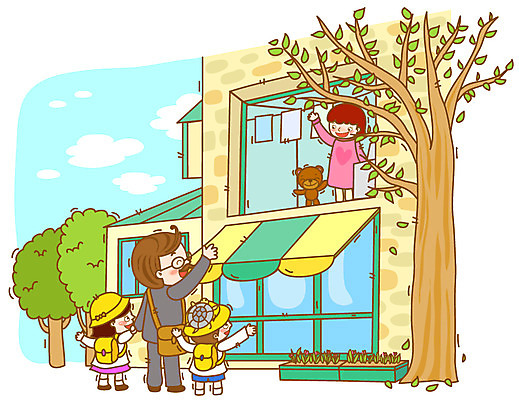 EPS 주간 나무 식물 구름 라이프스타일 건축물 여자 남자 건축 행복 어린이 인형 일러스트 가족 하늘 엄마 주택 미소 웃음 사람 소녀 소년 여러명 성인 야외 건물 라이프 유치원 곰인형 인사 아빠 등교 국내일러스트 자연요소 교육 감정 다수 관계 표정 생활 예절 등하교 파일형식 벡터