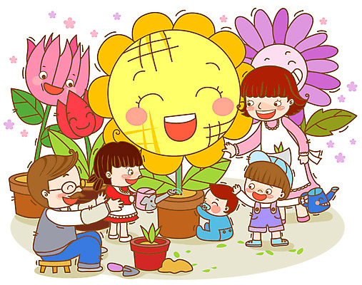 EPS 식물 라이프스타일 여자 남자 꽃 행복 화분 어린이 일러스트 가족 엄마 나뭇잎 해바라기 미소 웃음 사람 소녀 소년 여러명 성인 라이프 물뿌리개 튤립 아기 아빠 모종삽 물주기 국내일러스트 감정 다수 잎 관계 모션 표정 생활 삽 파일형식 벡터