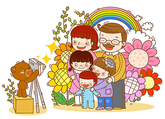 EPS 식물 라이프스타일 여자 남자 꽃 행복 어린이 무지개 잎 일러스트 곰 가족 엄마 미소 웃음 사람 소녀 소년 여러명 성인 라이프 카메라 사진촬영 촬영 곰인형 아기 아빠 가족사진 기념사진 국내일러스트 자연요소 동물 감정 인형 다수 포유류 관계 표정 생활 전자제품 파일형식 벡터 단체사진