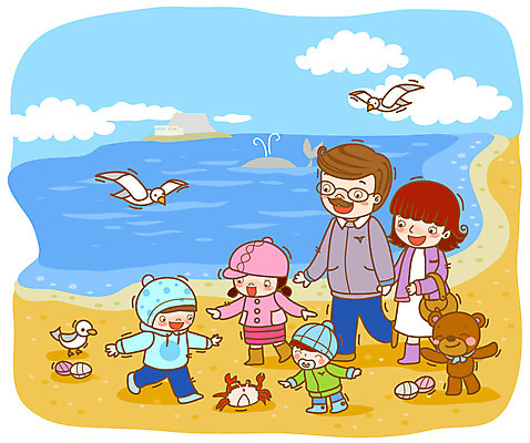 EPS 주간 동물 구름 라이프스타일 여자 남자 행복 어린이 인형 바다 일러스트 가족 갈매기 조류 하늘 엄마 조개 사람 소녀 소년 여러명 성인 해변 야외 라이프 모래사장 소풍 곰인형 게 아기 아빠 고래 국내일러스트 자연요소 감정 다수 포유류 관계 어패류 갑각류 생활 야외활동 수중동물 파일형식 벡터