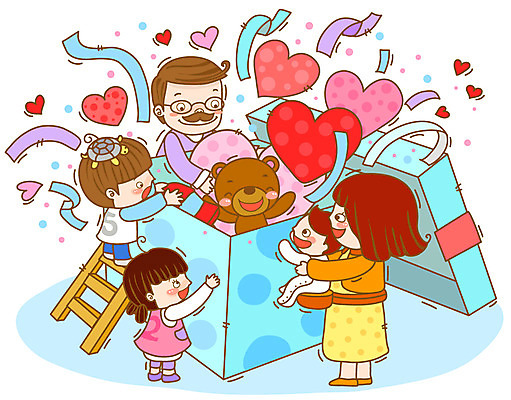 EPS 라이프스타일 여자 남자 행복 어린이 인형 일러스트 사다리 가족 엄마 폭죽 선물 사랑 미소 웃음 사람 소녀 이벤트 소년 여러명 성인 라이프 선물상자 상자 곰인형 하트 아기 아빠 국내일러스트 모양 감정 다수 관계 표정 생활 도구 파일형식 벡터