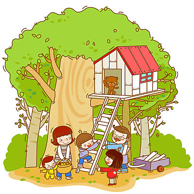 EPS 주간 나무 식물 라이프스타일 여자 남자 행복 어린이 잎 일러스트 사다리 가족 엄마 나뭇잎 주택 미소 웃음 사람 소녀 소년 여러명 성인 야외 라이프 소풍 바구니 수레 나뭇가지 아기 아빠 나무집 국내일러스트 자연요소 감정 다수 관계 표정 건물 생활 야외활동 카트 도구 파일형식 벡터