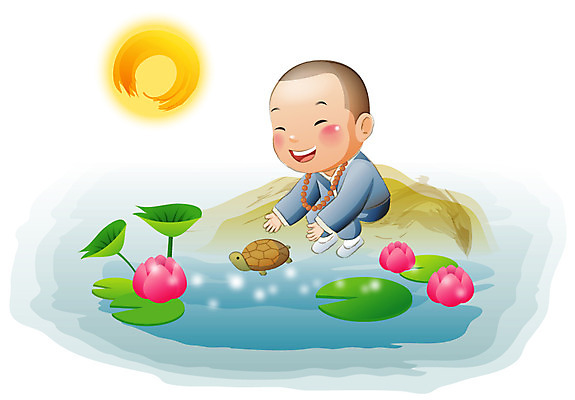 EPS 식물 동물 기념일 남자 종교 초등학생 어린이 잎 불교 일러스트 연꽃 한명 웃음 사람 앉기 소년 야외 부처님오신날 보름달 달 연못 거북이 승려 연잎 종교캐릭터 동자승 방류 남자만 남자한명만 어린이만 소년만 소년한명만 불교캐릭터 일러캐릭터 자연요소 캐릭터 1 학생 꽃 파충류 모션 표정 이벤트 성직자 파일형식 벡터