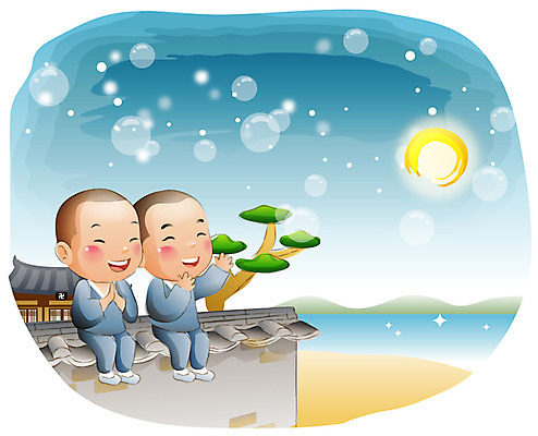 EPS 나무 식물 건축물 기념일 남자 건축 종교 초등학생 어린이 불교 일러스트 돌담 사람 소년 야외 두명 건물 담장 강 부처님오신날 보름달 달 승려 종교캐릭터 동자승 남자만 어린이만 소년만 불교캐릭터 일러캐릭터 자연요소 캐릭터 학생 이벤트 돌_바위 성직자 파일형식 벡터