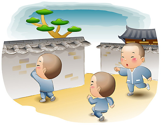 EPS 나무 식물 건축물 기념일 남자 건축 종교 초등학생 어린이 불교 일러스트 놀이 돌담 사람 소년 야외 건물 세명 부처님오신날 돌_바위 승려 종교캐릭터 동자승 무궁화꽃이피었습니다 술래잡기 숨바꼭질 남자만 어린이만 소년만 불교캐릭터 일러캐릭터 캐릭터 학생 이벤트 담장 성직자 파일형식 벡터