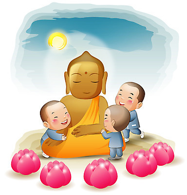 EPS 기념일 남자 종교 초등학생 어린이 불교 일러스트 하늘 연꽃 웃음 사람 소년 야외 세명 부처님오신날 보름달 달 승려 불상 불교용품 종교캐릭터 동자승 연등 좌불 남자만 어린이만 소년만 불교캐릭터 일러캐릭터 자연요소 캐릭터 학생 꽃 종교용품 표정 이벤트 등불 성직자 파일형식 벡터