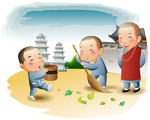 EPS 식물 기념일 남자 종교 초등학생 어린이 잎 불교 일러스트 나뭇잎 돌담 서기 웃음 사람 소년 20대 성인 야외 세명 30대 담장 정원 부처님오신날 석탑 승려 빗자루 청소 물통 종교캐릭터 동자승 마당쓸기 남자만 불교캐릭터 일러캐릭터 캐릭터 학생 모션 표정 이벤트 청년 장년 탑 돌_바위 성직자 청소도구 파일형식 벡터