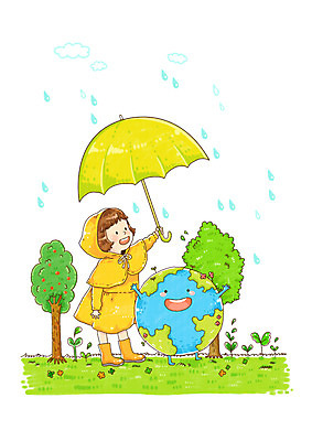 주간 PSD 나무 식물 여자 지구 초등학생 어린이 캠페인 일러스트 우산 자연 한명 사람 소녀 잔디 초원 야외 새싹 자연보호 환경 그린캠페인 비 환경보전 그린데이 지구의날 여자만 여자한명만 어린이만 소녀만 소녀한명만 국내일러스트 자연요소 1 학생 기념일 데이이벤트 날씨 보호 사회이슈 생태계 파일형식