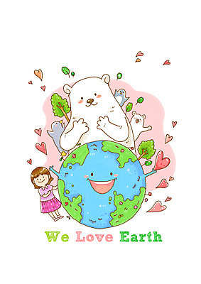 PSD 나무 식물 동물 여자 지구 초등학생 어린이 캠페인 일러스트 곰 자연 조류 한명 미소 웃음 사람 소녀 자연보호 환경 그린캠페인 하트 환경보전 펭귄 북극곰 백곰 그린데이 지구의날 여자만 여자한명만 어린이만 소녀만 소녀한명만 국내일러스트 모양 1 학생 기념일 포유류 데이이벤트 표정 보호 사회이슈 생태계 파일형식