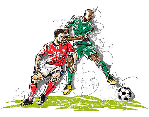 EPS 서양인 외국인 남자 나라 스포츠용품 스포츠 흑인 유니폼 일러스트 축구공 모션 축구선수 운동선수 한국 사람 동양인 20대 성인 두명 운동 구기 축구 아프리카인 축구경기 국가대표 축구유니폼 몸싸움 경기복 나이지리아 축구대표팀 한국선수 남자만 성인남자만 청년만 청년남자만 성인만 월드싸커 국내일러스트 옷 아시아 공 축구용품 건강 인종 경기 청년 오브젝트 싸움 파일형식 벡터 서아프리카