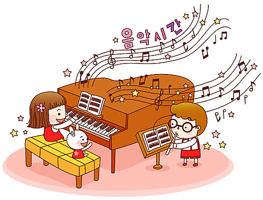 EPS 학생 여자 어린이교육 교육 남자 별 초등학생 어린이 악기 음악 연주 일러스트 교과목 수업 초등학교 관악기 초등교육 미소 웃음 사람 소녀 소년 두명 건반 피아노 건반악기 악보 음악교육 리코더 어린이만 국내일러스트 자연요소 학교 문화예술 표정 목관악기 파일형식 벡터