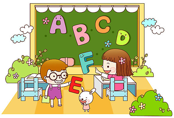 EPS 동물 구름 학생 알파벳 영어 여자 어린이교육 교육 남자 초등학생 어린이 의자 일러스트 교과목 교실 수업 초등학교 초등교육 영어교육 미소 웃음 사람 소녀 소년 두명 책 칠판 토끼 책상 어린이만 국내일러스트 자연요소 문자 가구 포유류 학교 표정 반려동물 파일형식 벡터