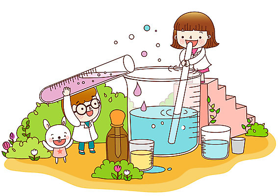 EPS 주간 동물 학생 여자 어린이교육 교육 남자 초등학생 어린이 과학 일러스트 교과목 수업 초등학교 실험기구 실험 초등교육 미소 웃음 사람 소녀 소년 야외 두명 계단 토끼 화학 플라스크 시험관 비커 용액 과학교육 화학실험 요오드용액 화학수업 어린이만 국내일러스트 자연요소 포유류 학교 표정 반려동물 파일형식 벡터