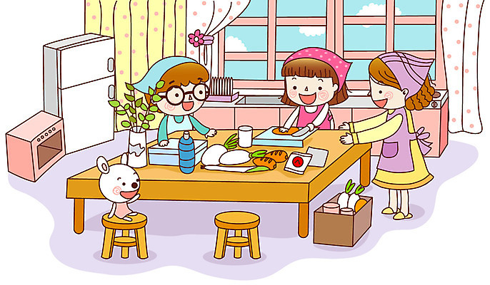 EPS 주간 동물 구름 학생 여자 어린이교육 교육 남자 초등학생 어린이 음식 가사 채소 일러스트 창문 교과목 가정 가족 식탁 탁자 하늘 수업 도마 실내 초등학교 초등교육 요리 미소 웃음 사람 소녀 소년 세명 주방 교사 당근 토끼 커튼 체험학습 칼 무 반죽 냉장고 식칼 실습 가정시간 어린이만 국내일러스트 자연요소 직업 가구 포유류 학교 관계 주방용품 뿌리채소 표정 내부 반려동물 가전제품 체험 파일형식 벡터