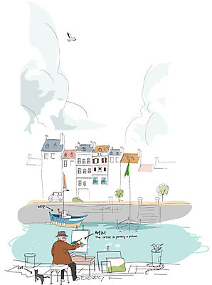 EPS 주간 동물 구름 직업 건축물 할아버지 노년 남자 건축 나라 예술 해외여행 여행 백그라운드 일러스트 자동차 조류 하늘 한명 사람 풍경 야외 건물 관광지 강 마을 프랑스 세계여행 그리기 그림 예술가 세계명소 화가 노르망디 안식처 선박 남자만 남자한명만 성인남자만 성인한명만 성인남자한명만 노인만 성인만 노인남자만 노인남자한명만 국내일러스트 자연요소 1 해외 유럽 육상교통 수상교통 모션 휴식 성인 세계 파일형식 벡터