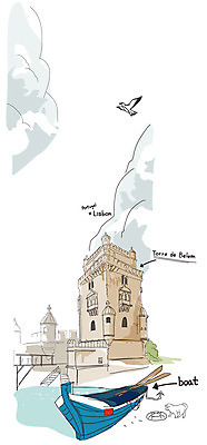 EPS 주간 동물 건축물 건축 나라 해외여행 여행 백그라운드 수상교통 일러스트 포유류 조류 풍경 사람없음 야외 건물 관광지 강 세계여행 보트 강아지 나룻배 포르투갈 세계명소 리스본 벨렘탑 선박 국내일러스트 자연요소 해외 유럽 교통수단 배_교통 반려동물 세계 탑 개 파일형식 벡터