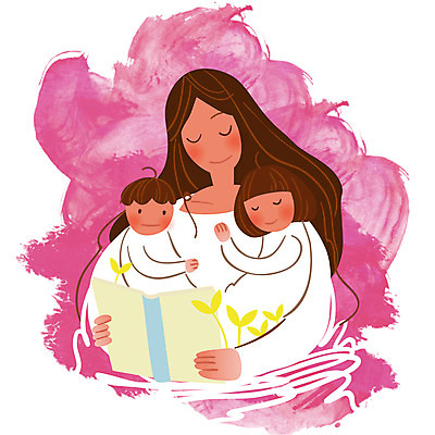 EPS 클립아트 여자 행복 어린이 일러스트 가족 포옹 엄마 남매 사랑 미소 웃음 사람 소녀 소년 성인 책 세명 부모 독서 새싹 화목 자녀 가족라이프 국내일러스트 식물 라이프스타일 남자 감정 컨셉 관계 안기 표정 파일형식 벡터