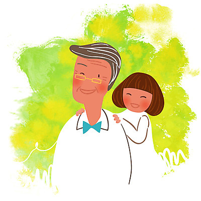 EPS 클립아트 할아버지 노년 남자 행복 어린이 일러스트 가족 손녀 미소 웃음 사람 소녀 성인 두명 화목 가족라이프 손주 국내일러스트 라이프스타일 여자 감정 컨셉 관계 표정 파일형식 벡터