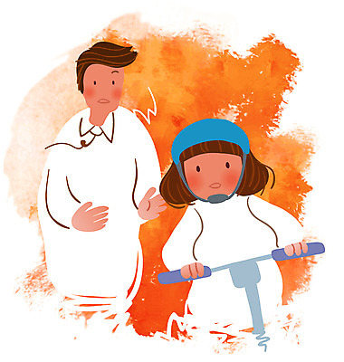 EPS 클립아트 교육 남자 딸 행복 어린이 일러스트 가족 놀이 사랑 사람 소녀 성인 두명 자전거 가족라이프 가르침 아빠 헬멧 부녀 국내일러스트 라이프스타일 여자 감정 관계 바이크 보호장비 파일형식 벡터