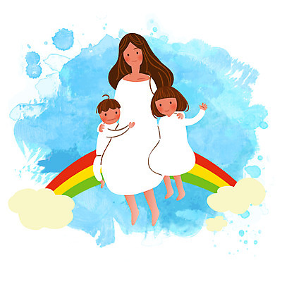 EPS 클립아트 구름 여자 딸 행복 아들 어린이 무지개 일러스트 가족 하늘 엄마 남매 사랑 미소 웃음 사람 앉기 소녀 소년 성인 세명 희망 화목 자녀 가족라이프 국내일러스트 자연요소 라이프스타일 남자 감정 컨셉 관계 모션 표정 파일형식 벡터