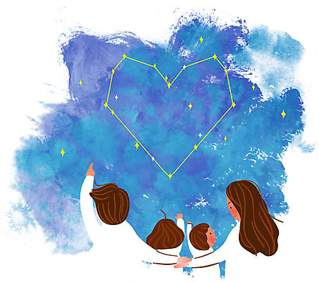 EPS 클립아트 응시 여자 남자 딸 별 아들 어린이 일러스트 가족 밤하늘 하늘 엄마 남매 사랑 사람 손짓 소녀 소년 여러명 성인 부모 화목 별자리 자녀 하트 가리킴 가족라이프 아빠 국내일러스트 자연요소 모양 라이프스타일 시선 감정 다수 컨셉 관계 모션 야간 파일형식 벡터