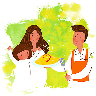 EPS 클립아트 접시 여자 남자 딸 행복 어린이 음식 일러스트 가족 엄마 주방용품 사랑 요리 미소 웃음 사람 소녀 성인 세명 부모 앞치마 화목 가족라이프 아빠 뒤집개 오므라이스 국내일러스트 라이프스타일 식기 감정 생활용품 컨셉 관계 표정 계란요리 파일형식 벡터