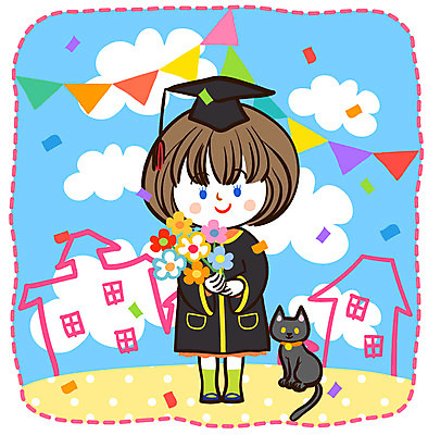 EPS 주간 클립아트 동물 구름 캐릭터 학생 건축물 여자 어린이교육 교육 건축 꽃 초등학생 어린이 꽃다발 일러스트 학사모 졸업 포유류 하늘 졸업식 교육캐릭터 주택 초등학교 초등교육 한명 미소 웃음 사람 소녀 야외 건물 라이프 반려동물 스쿨라이프 고양이 졸업가운 초등생활 여자만 여자한명만 어린이만 소녀만 소녀한명만 국내일러스트 일러캐릭터 자연요소 식물 모자_잡화 1 라이프스타일 학교 표정 생활 가운 파일형식 벡터